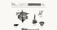 Desktop Screenshot of etcletterpress.com